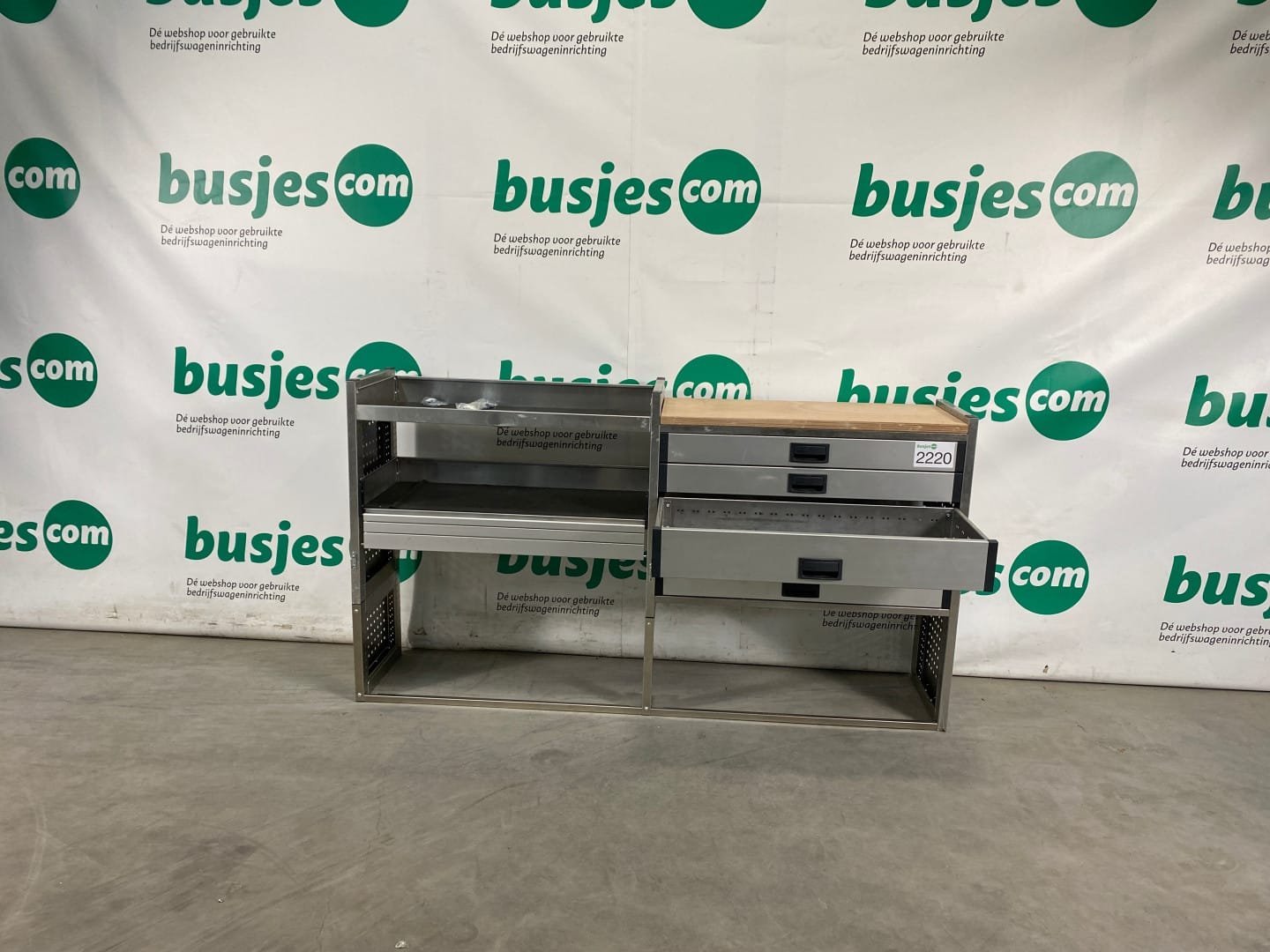 Aluca aluminium bedrijfswageninrichting gebruikt (nr 2220) - Afbeelding 6