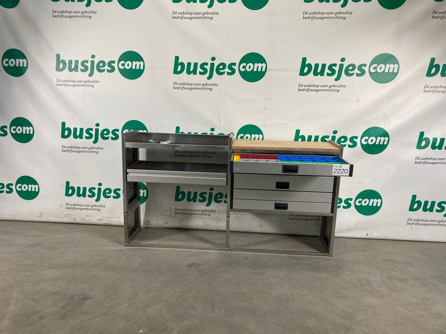 Aluca aluminium bedrijfswageninrichting gebruikt (nr 2220) - Afbeelding 8