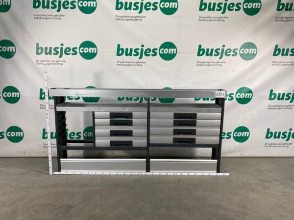 Bott Vario aluminium gebruikte bedrijfswagen inrichting (nr 2221)