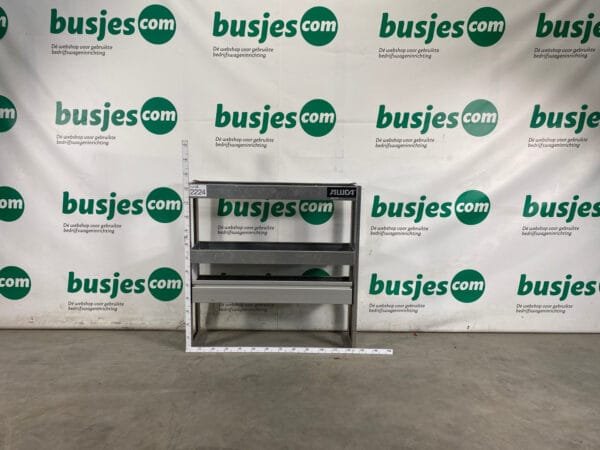 Aluca aluminium bedrijfswageninrichting gebruikt (nr 2224)
