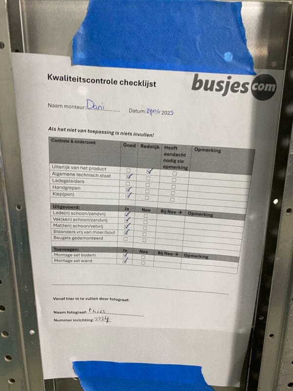 Aluca aluminium bedrijfswageninrichting gebruikt (nr 2224) - Afbeelding 6