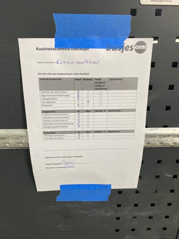 Bott Vario aluminium gebruikte bedrijfswagen inrichting (nr 2245) - Afbeelding 12