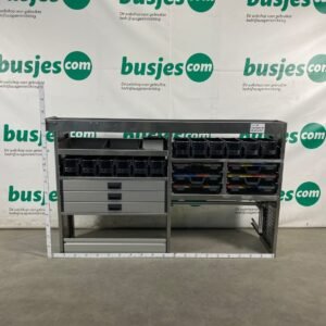 Aluca aluminium bedrijfswageninrichting gebruikt (nr 2257)