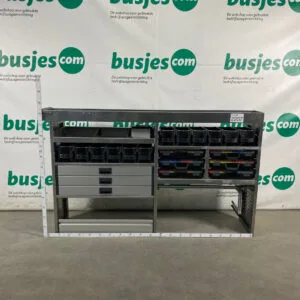 Aluca aluminium bedrijfswageninrichting gebruikt (nr 2257)