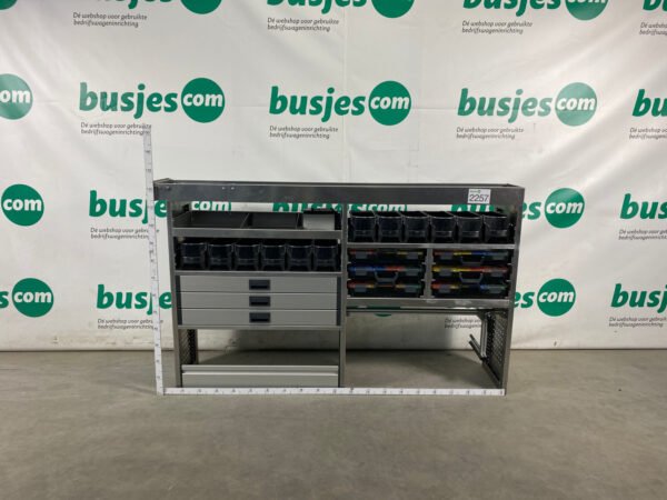 Aluca aluminium bedrijfswageninrichting gebruikt (nr 2257) - Afbeelding 2