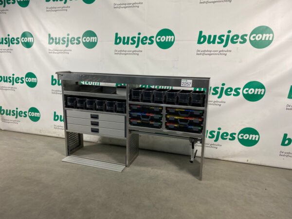 Aluca aluminium bedrijfswageninrichting gebruikt (nr 2257) - Afbeelding 5