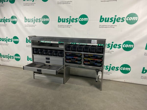 Aluca aluminium bedrijfswageninrichting gebruikt (nr 2257) - Afbeelding 6