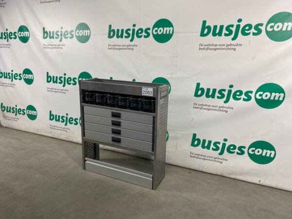 Aluca aluminium bedrijfswageninrichting gebruikt (nr 2263) - Afbeelding 3