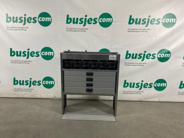 Aluca aluminium bedrijfswageninrichting gebruikt (nr 2263) - Afbeelding 4