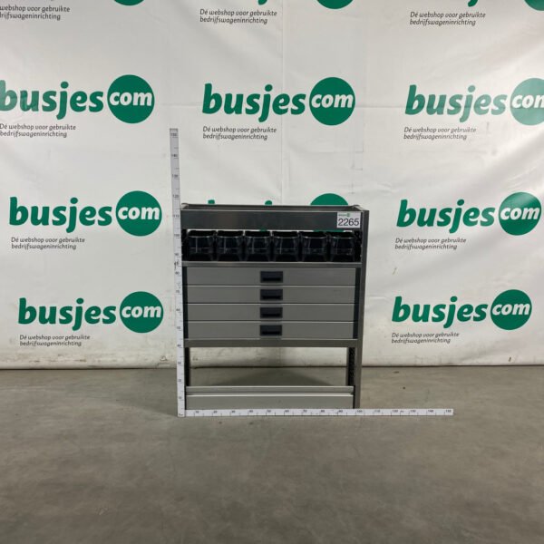 Aluca aluminium bedrijfswageninrichting gebruikt (nr 2265)