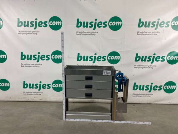 Aluca aluminium bedrijfswageninrichting gebruikt (nr 2267)