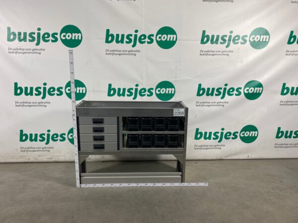Aluca aluminium bedrijfswageninrichting gebruikt (nr 2268)