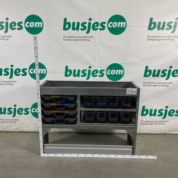 Aluca aluminium bedrijfswageninrichting gebruikt (nr 2269) - Afbeelding 2