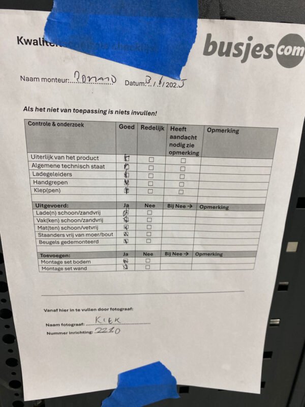 Bott Vario aluminium gebruikte bedrijfswagen inrichting (nr 2270) - Afbeelding 9