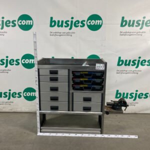 Aluca aluminium bedrijfswageninrichting gebruikt (nr 2277)