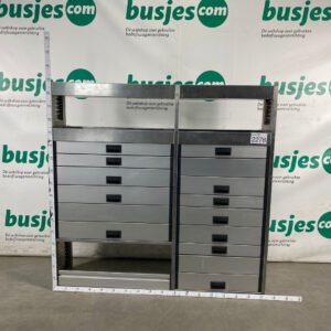 Aluca aluminium bedrijfswageninrichting gebruikt (nr 2278)