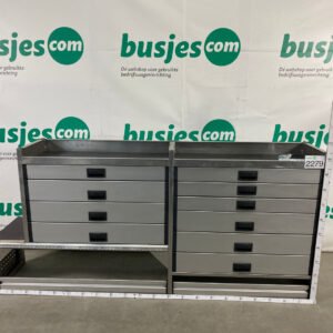 Aluca aluminium bedrijfswageninrichting gebruikt (nr 2279)