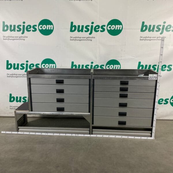 Aluca aluminium bedrijfswageninrichting gebruikt (nr 2279) - Afbeelding 2