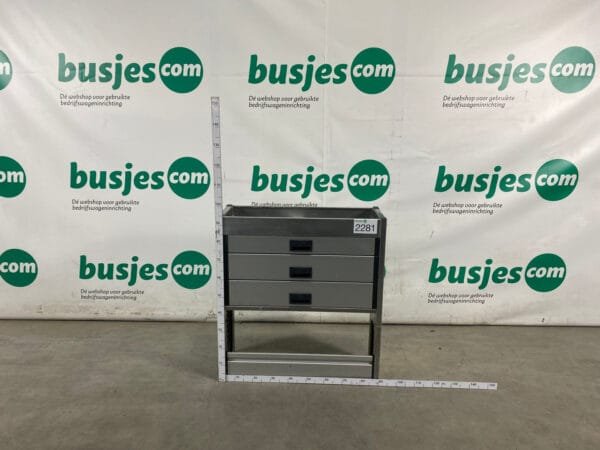 Aluca aluminium bedrijfswageninrichting gebruikt (nr 2281)