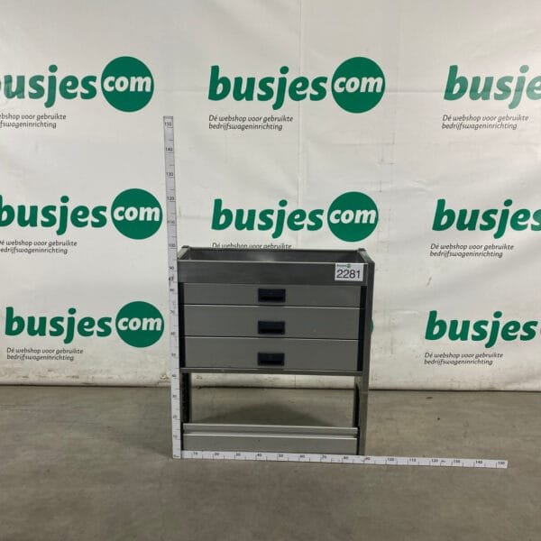 Aluca aluminium bedrijfswageninrichting gebruikt (nr 2281) - Afbeelding 2
