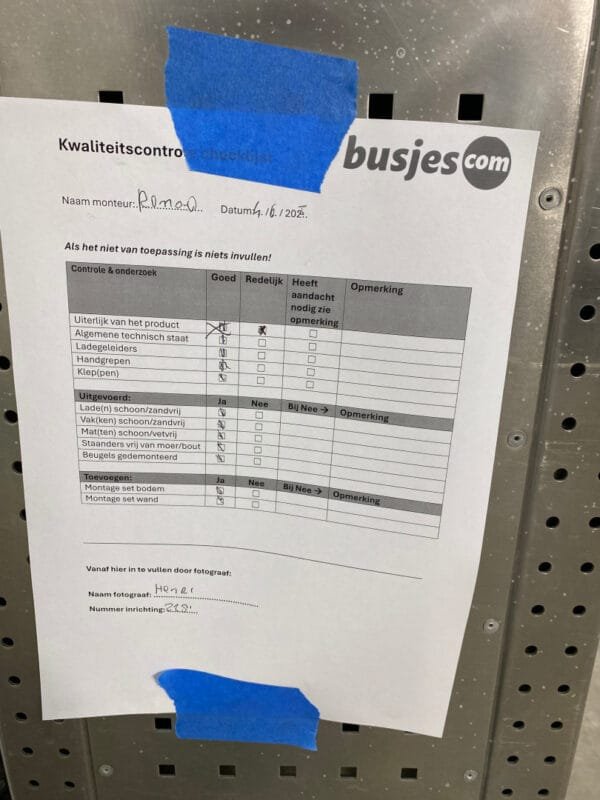 Aluca aluminium bedrijfswageninrichting gebruikt (nr 2281) - Afbeelding 9