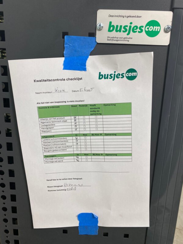 Bott Vario aluminium gebruikte bedrijfswagen inrichting (nr 2288) - Afbeelding 8