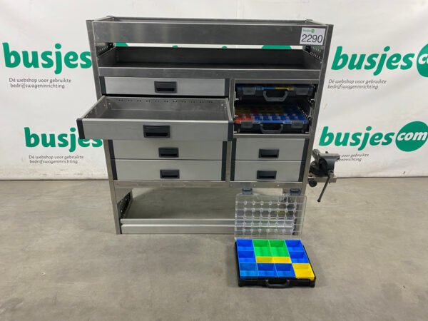 Aluca aluminium bedrijfswageninrichting gebruikt (nr 2290) - Afbeelding 10