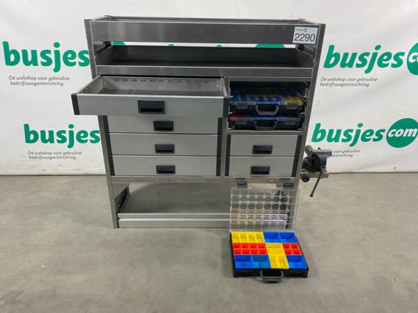 Aluca aluminium bedrijfswageninrichting gebruikt (nr 2290) - Afbeelding 11