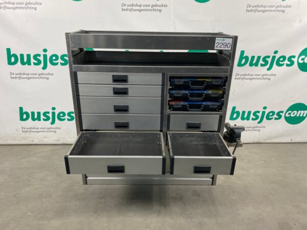 Aluca aluminium bedrijfswageninrichting gebruikt (nr 2290) - Afbeelding 7