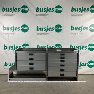 Aluca aluminium bedrijfswageninrichting gebruikt (nr 2291)