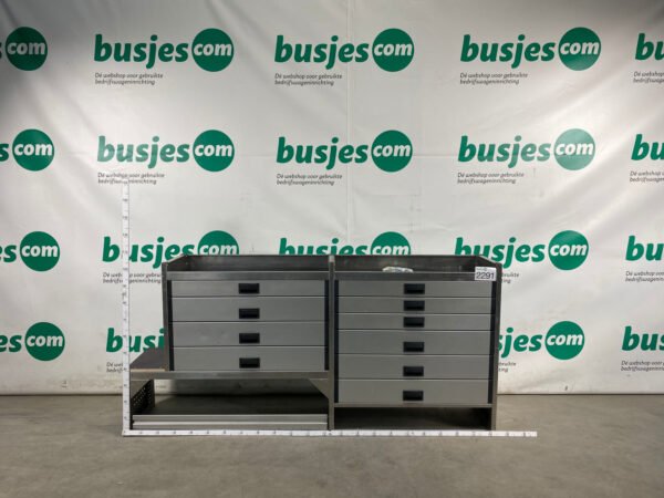 Aluca aluminium bedrijfswageninrichting gebruikt (nr 2291) - Afbeelding 2