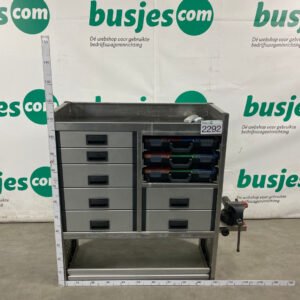 Aluca aluminium bedrijfswageninrichting gebruikt (nr 2292)