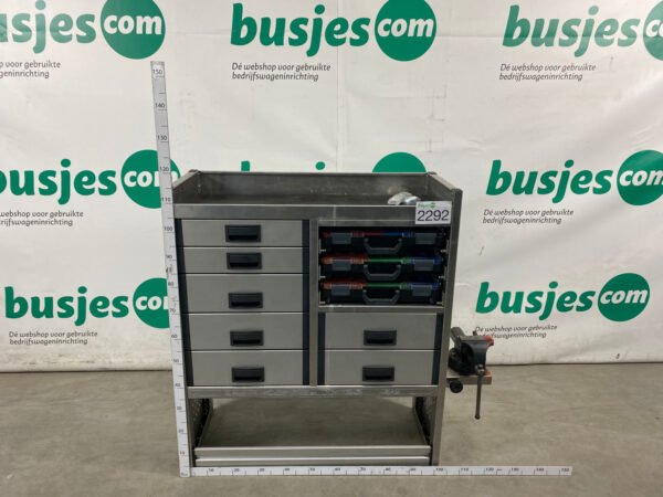 Aluca aluminium bedrijfswageninrichting gebruikt (nr 2292) - Afbeelding 2