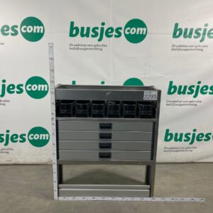 Aluca aluminium bedrijfswageninrichting gebruikt (nr 2293)