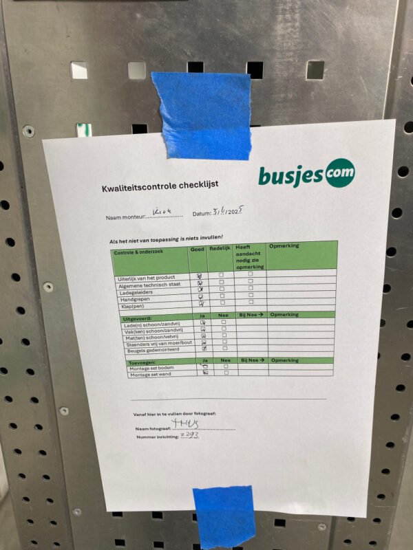 Aluca aluminium bedrijfswageninrichting gebruikt (nr 2293) - Afbeelding 12