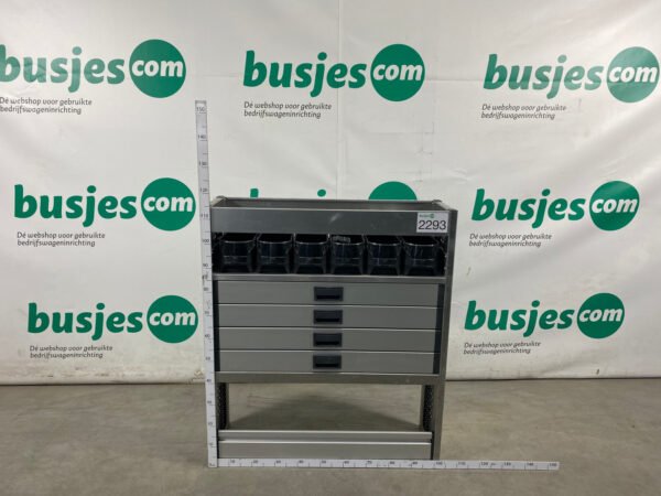 Aluca aluminium bedrijfswageninrichting gebruikt (nr 2293) - Afbeelding 2