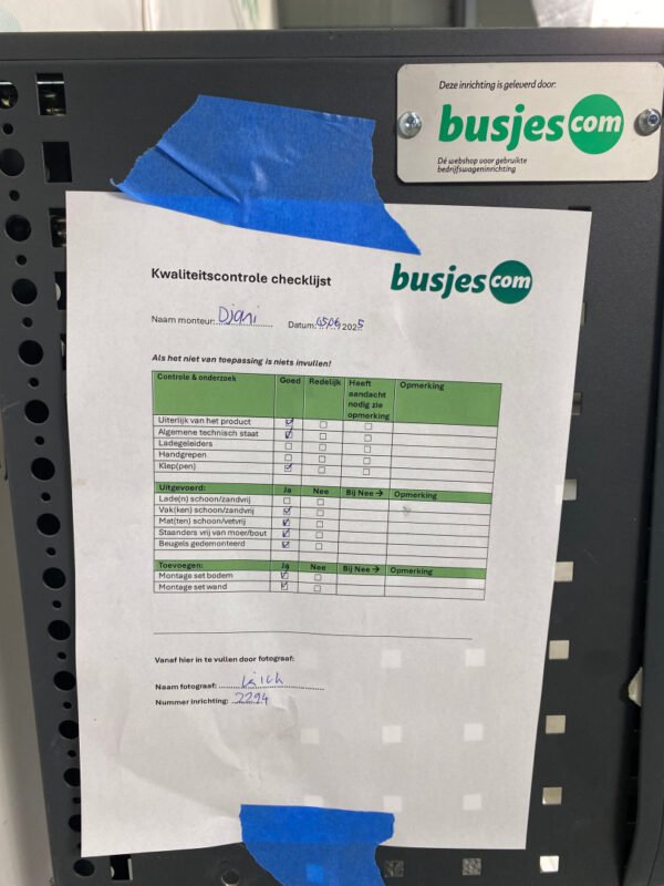 Bott Vario aluminium gebruikte bedrijfswagen inrichting (nr 2294) - Afbeelding 7