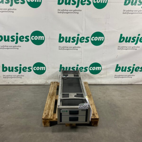 Aluca aluminium bedrijfswageninrichting gebruikt (nr 2295)