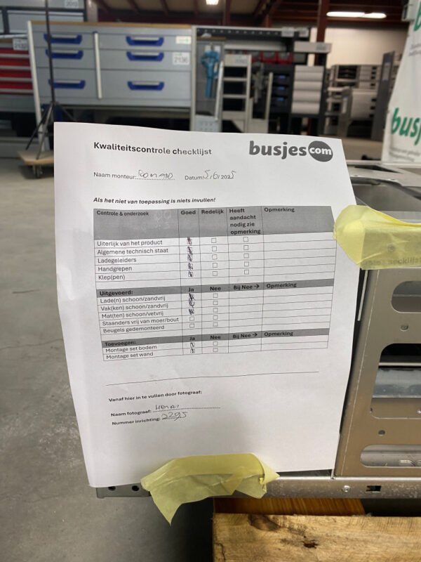Aluca aluminium bedrijfswageninrichting gebruikt (nr 2295) - Afbeelding 7