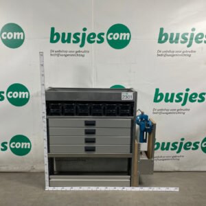 Aluca aluminium bedrijfswageninrichting gebruikt (nr 2301)