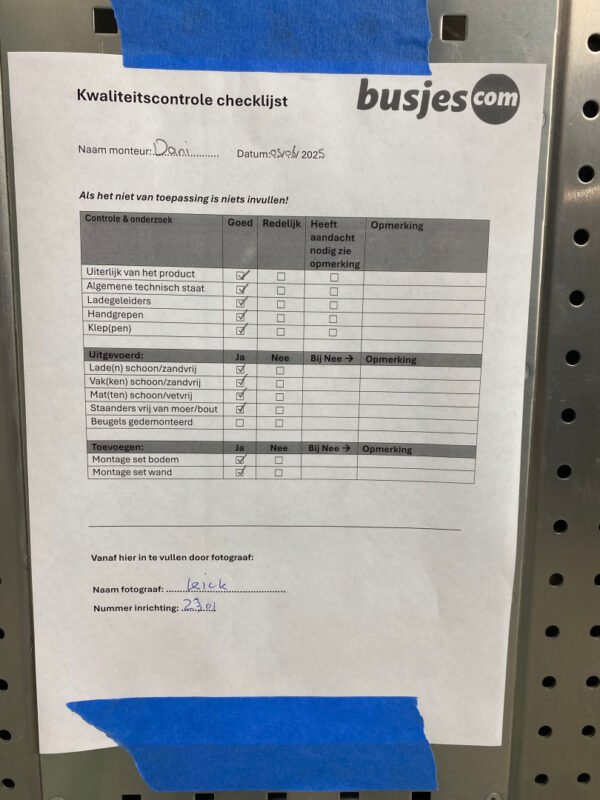 Aluca aluminium bedrijfswageninrichting gebruikt (nr 2301) - Afbeelding 12