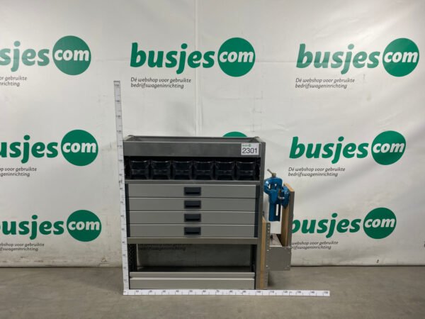 Aluca aluminium bedrijfswageninrichting gebruikt (nr 2301) - Afbeelding 2