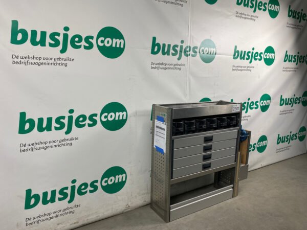 Aluca aluminium bedrijfswageninrichting gebruikt (nr 2301) - Afbeelding 4