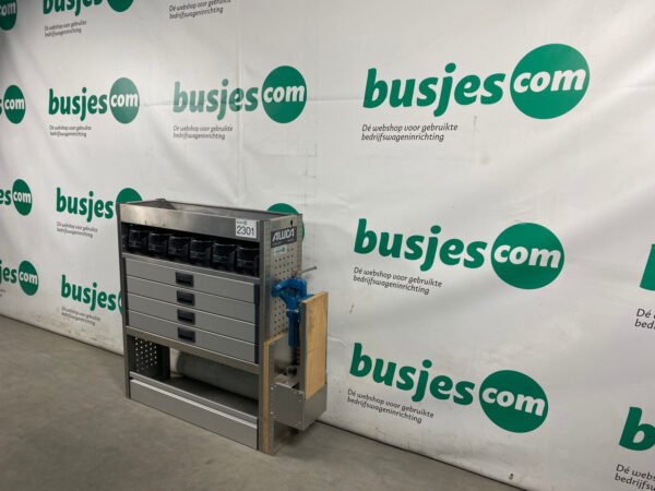 Aluca aluminium bedrijfswageninrichting gebruikt (nr 2301) - Afbeelding 5