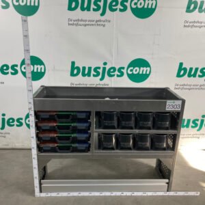 Aluca aluminium bedrijfswageninrichting gebruikt (nr 2303)