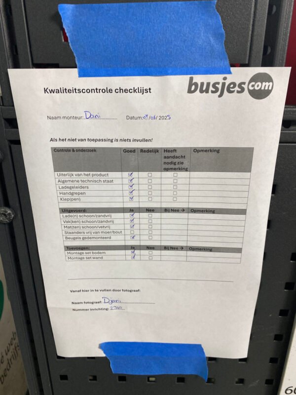 Modul gebruikte bedrijfswagen inrichting (nr 2310) - Afbeelding 13