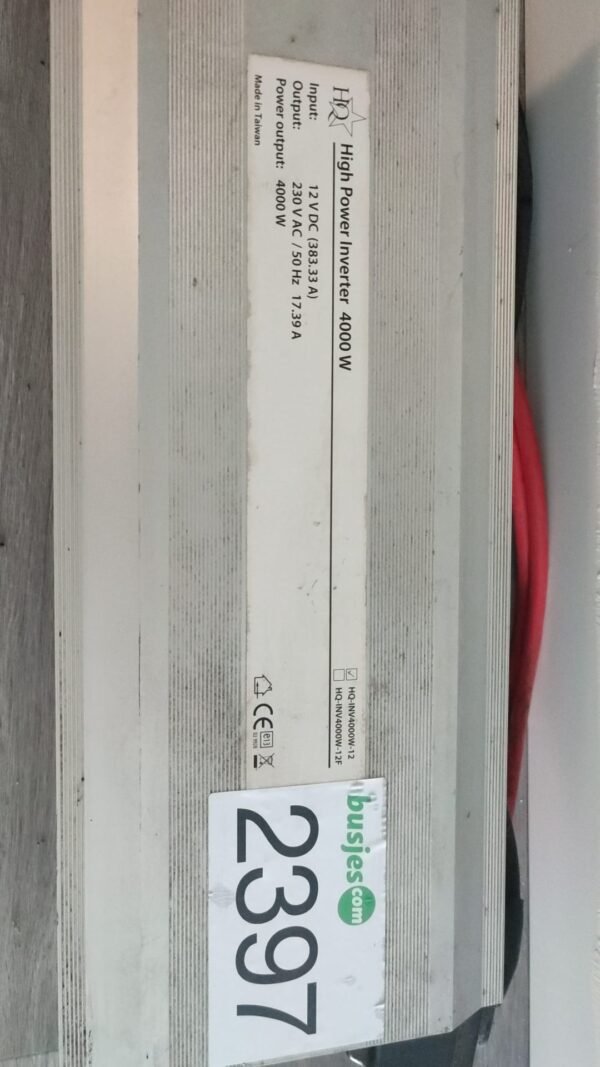 HQ 4000W omvormer 12V-230V gebruikt 2397 | getest - Afbeelding 3