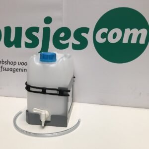 Jerrycan 10 Liter incl. aftapkraan + houder incl. spanband