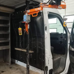 Gebruikte Penny kraan KJ150 (12V) – inclusief maatwerk pilaar Master